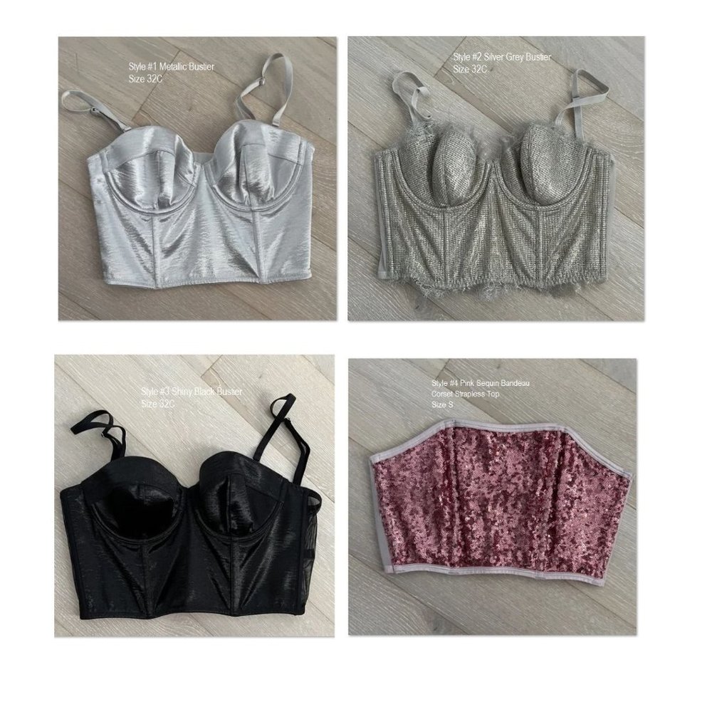 VS Victoria's Secret Bustiers Total 4 items